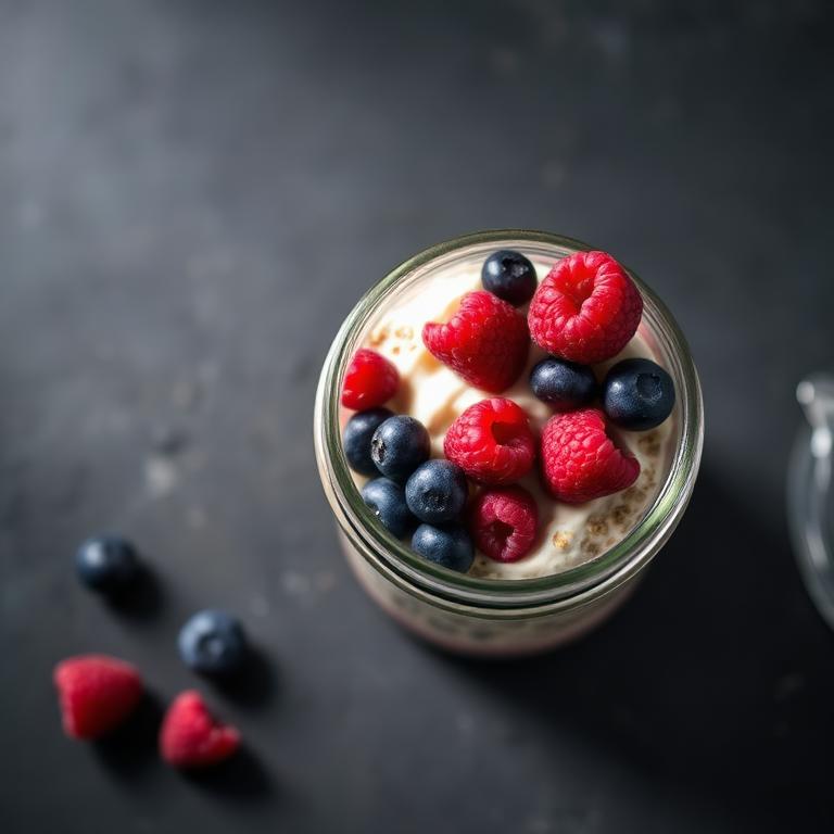Berry Cheesecake Protein Overnight Oats